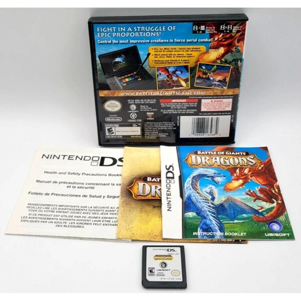 BATTLE OF GIANTS: DRAGONS  CIB COMPLETE IN BOX NINTENDO DS GAME‎